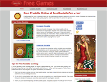 Tablet Screenshot of freeroulettedoc.com